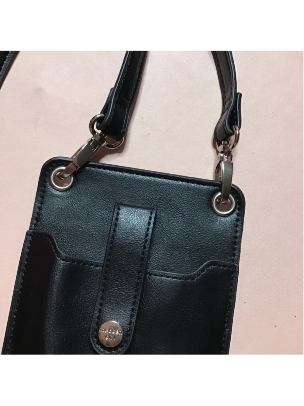 Madden Girl Black Phone Case Crossbody Purse Bag Steve Madden